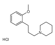 1-[3-(2-methoxyphenyl)propyl]piperidine,hydrochloride Structure