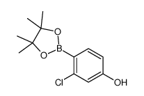 3-chloro-4-(4,4,5,5-tetramethyl-1,3,2-dioxaborolan-2-yl)phenol Structure
