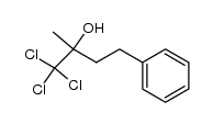 1,1,1-trichloro-2-hydroxy-2-methyl-4-phenylbutane结构式