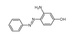 3-amino-4-(phenyldiazenyl)phenol结构式