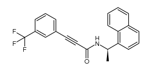 3-(3-trifluoromethyl-phenyl)-propynoic acid ((R)-1-naphthalen-1-yl-ethyl)-amide结构式