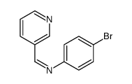 N-(4-bromophenyl)-1-pyridin-3-ylmethanimine结构式