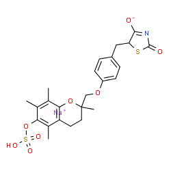 Troglitazone Sulfate Sodium Structure