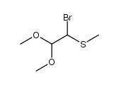 (1-bromo-2,2-dimethoxyethyl)(methyl)sulfane Structure