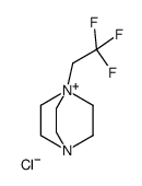 4-(2,2,2-trifluoroethyl)-1-aza-4-azoniabicyclo[2.2.2]octane,chloride结构式