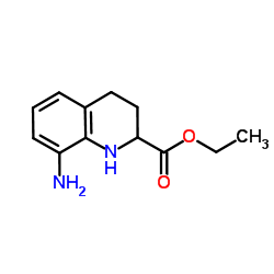 Ethyl 8-amino-1,2,3,4-tetrahydro-2-quinolinecarboxylate Structure