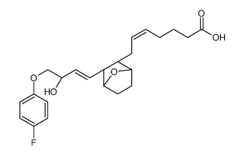 (Z)-7-[(1R,2S,3S,4S)-3-[(E)-4-(4-fluorophenoxy)-3-hydroxybut-1-enyl]-7-oxabicyclo[2.2.1]heptan-2-yl]hept-5-enoic acid Structure