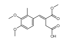 4-(3,4-dimethoxy-2-methylphenyl)-3-(methoxycarbonyl)but-3-enoic acid结构式