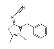 (3-benzyl-4,5-dimethyl-1,3-thiazol-2-ylidene)cyanamide Structure