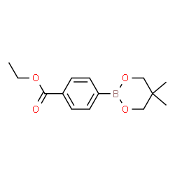 ethyl 4-(5,5-dimethyl-1,3,2-dioxaborinan-2-yl)benzoate Structure