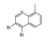 3,4-dibromo-8-methylquinoline Structure