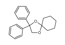 2,2-diphenyl-1,4-dioxaspiro[4.5]decane结构式