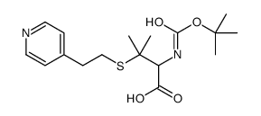 BOC-S-(2-(4-PYRIDYL)ETHYL)-DL-PENICILLAMINE structure
