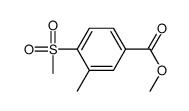 3-甲基-4-甲砜基苯甲酸甲酯结构式