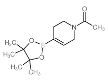 1-乙酰基-5,6-二氢-2H-吡啶-4-硼酸频哪醇酯结构式