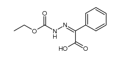 ethoxycarbonylhydrazono-phenyl-acetic acid Structure