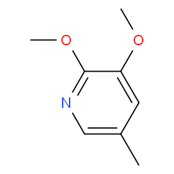 2,3-二甲氧基-5-甲基吡啶结构式