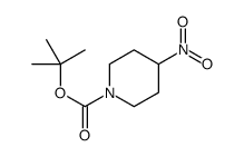 4-硝基哌啶-1-甲酸叔丁酯结构式