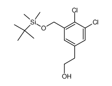 2-[3,4-dichloro-5-({[(1,1-dimethylethyl)(dimethyl)silyl]oxy}methyl)phenyl]ethanol结构式
