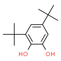 3,5-ditert-butylbenzene-1,2-diol结构式