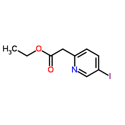 2-(5-碘吡啶-2-基)乙酸乙酯结构式