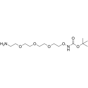 t-Boc-Aminooxy-PEG3-amine Structure