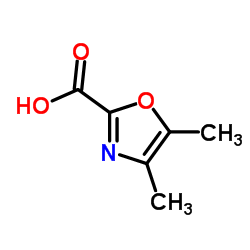 4,5-Dimethyl-2-oxazolecarboxylic Acid Structure