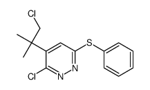 3-chloro-4-(1-chloro-2-methylpropan-2-yl)-6-phenylsulfanylpyridazine结构式