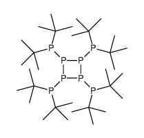ditert-butyl-[2,3,4-tris(ditert-butylphosphanyl)tetraphosphetan-1-yl]phosphane结构式