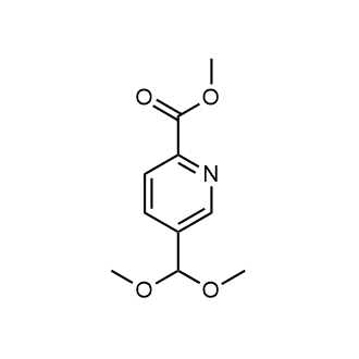 5-(二甲氧基甲基)吡啶甲酸甲酯结构式