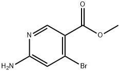methyl 6-amino-4-bromonicotinate Structure