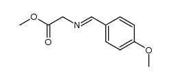 methyl 2-(4-methoxybenzylideneamino)acetate结构式