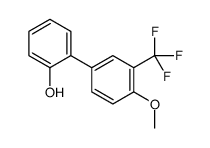 2-[4-methoxy-3-(trifluoromethyl)phenyl]phenol结构式