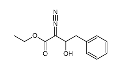 ethyl 2-diazo-3-hydroxy-4-phenylbutyrate Structure