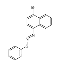1-(4-bromonaphthalen-1-yl)-2-(phenylthio)diazene结构式