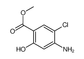 4-氨基-5-氯-2-羟基苯甲酸甲酯结构式