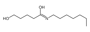 N-heptyl-5-hydroxypentanamide结构式