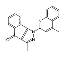 3-methyl-1-(4-methylquinolin-2-yl)indeno[1,2-c]pyrazol-4-one Structure