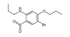 4-溴-2-硝基-5-丙氧基-N-丙基苯胺结构式