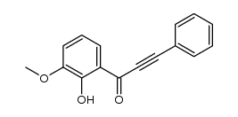6-methoxy-2-[3-phenylpropynoyl]phenol Structure