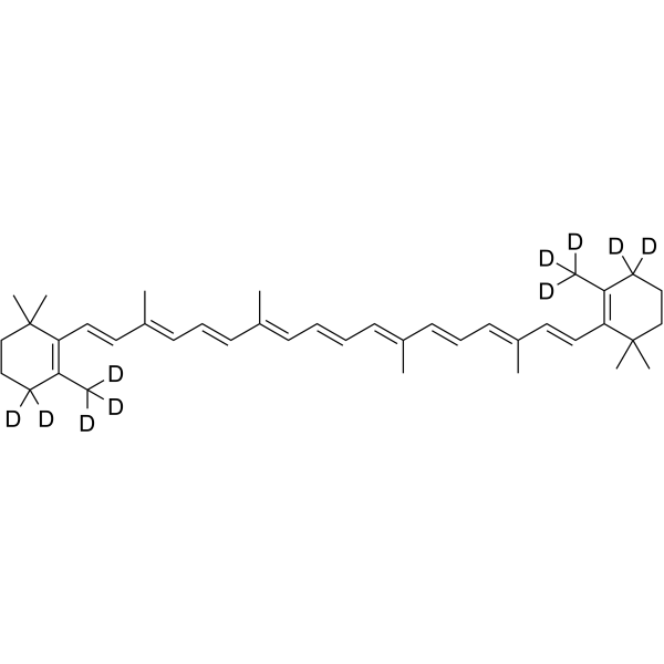 β-Carotene-d10结构式