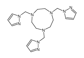 1,4,7-tris(pyrazol-1-ylmethyl)-1,4,7-triazonane结构式