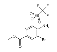 methyl 5-amino-4-bromo-3-methyl- 6-(trifluoromethylsulfonyloxy)picolinate Structure