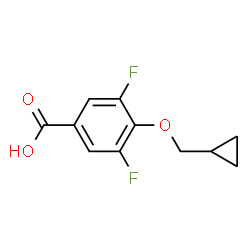 4-(Cyclopropylmethoxy)-3,5-difluorobenzoic acid Structure