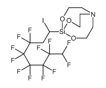 5-(3,3,4,4,5,5,6,6,7,7,8,8-dodecafluoro-1-iodooctyl)-4,6,11-trioxa-1-aza-5-silabicyclo[3.3.3]undecane Structure