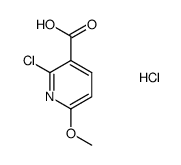 2-chloro-6-methoxy-nicotinic acid hydrochloride Structure