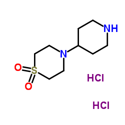 4-(哌啶-4-基)硫代吗啉1,1-二氧化物二盐酸盐结构式