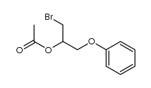 1-bromo-3-phenoxypropan-2-yl acetate结构式