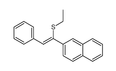 (Z)-ethyl(1-(naphthalen-2-yl)-2-phenylvinyl)sulfane结构式