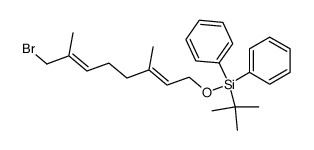(Δ2,3E,Δ6,7E)-8-bromo-1-O-tert-butyldiphenylsilyl-3,7-dimethyl-octa-2,6-dien-1-ol Structure